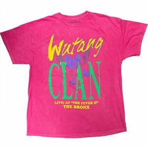 Wu-Tang Clan Pink Graphic T-Shirt Size XL Hip Hop Rap Tee NWT